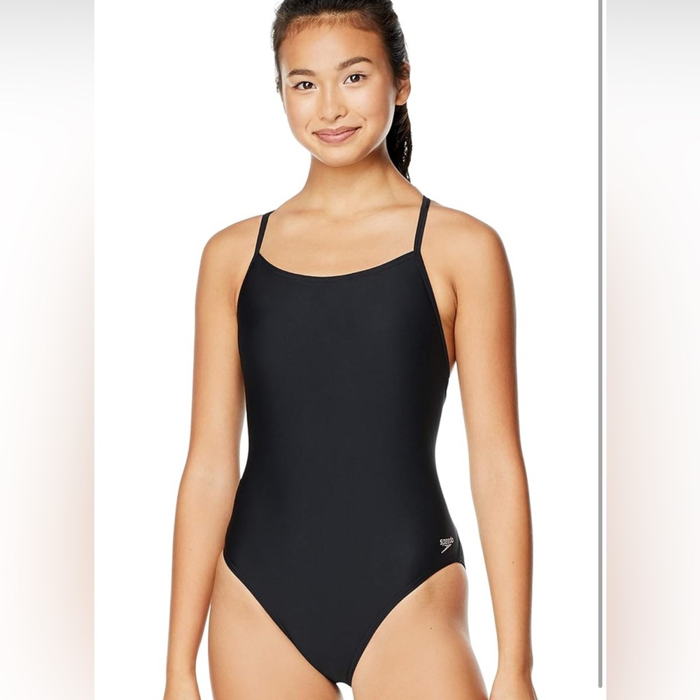 Speedo Women's Classic Black One-Piece Swimsuit
